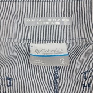 Columbia Striped Shorts Pga Womens Size 10
